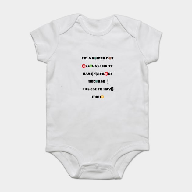 I'm a Gamer Baby Bodysuit by xGandalf